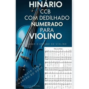Hinário De Violino Com Numeração Do Dedilhado-digital- Ebook