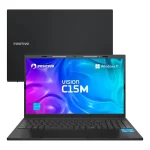 Notebook Positivo Vision C15M Intel Celeron N4500 Windows 11 Home 4GB RAM 128GB eMMC Tela 15″ Full HD IPS Antirreflexo – Minitela e Tecla Copilot – Cinza - Imagem 1