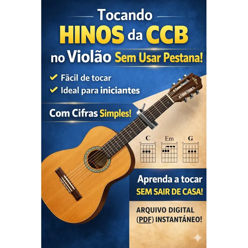 Hinario Sem Pestana Violão – Ccb – Digital E-book