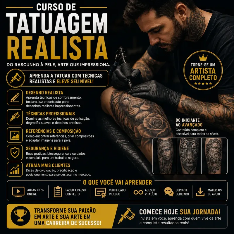 Curso Tatuagem Realista