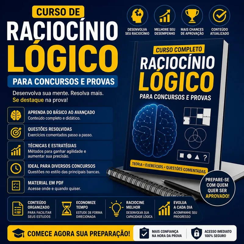 Curso De Raciocínio Lógico Para Concursos E Provas