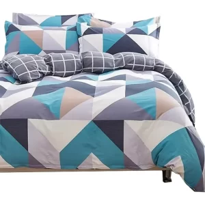 Edredom Casal Dupla Face Estampas Variadas 1 Peça Cor Geometrio