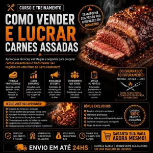 Curso E Treinamento Como Vender E Lucrar Carnes Assadas