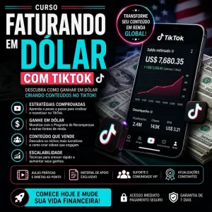 Curso Faturando Em Dólar Com Tik-tok