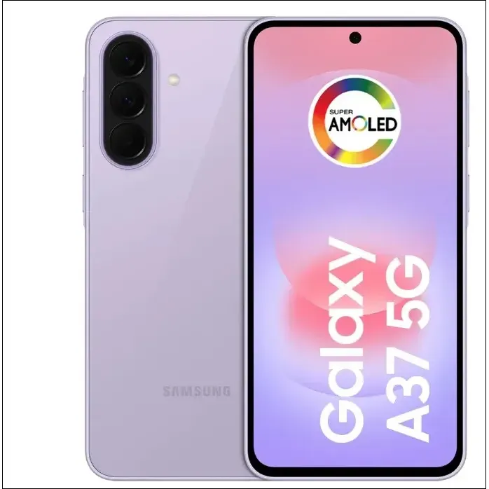 Celular Samsung Galaxy A37 5g 128gb, 6gb Ram, Câmera 50mp Lavanda