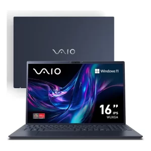 Notebook VAIO FE16 AMD Ryzen 5-5625U Windows 11 Home 16GB RAM 512GB SSD Wi-Fi 6 Tela 16” IPS Full HD WUXGA Cinza Grafite