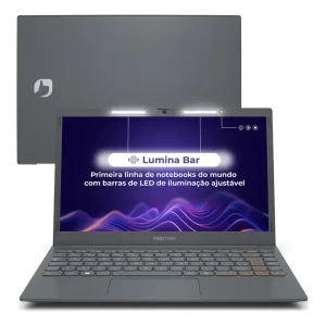 Notebook Positivo Vision C14 Intel® Celeron® Linux 4GB 128GB eMMC 14” HD Lumina BAR – Cinza
