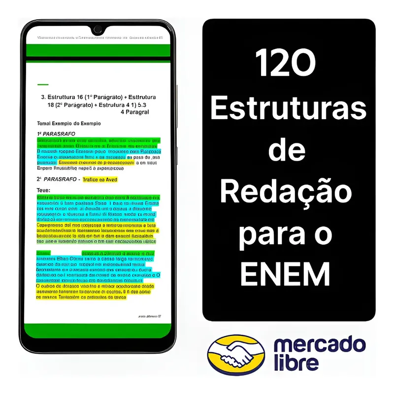 E-book Redação Enem Estruturas Vestibular Concurso
