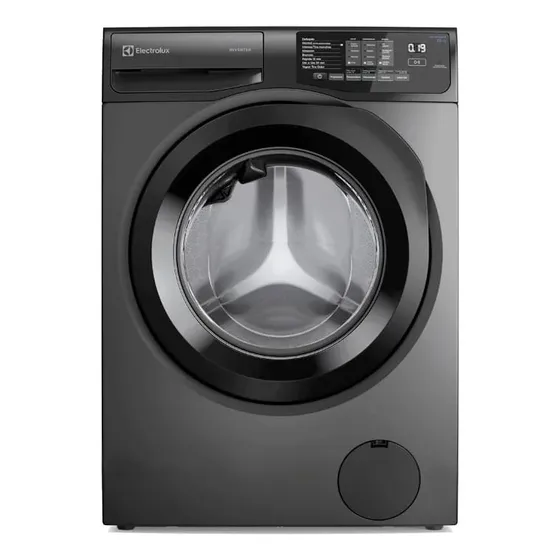Máquina De Lavar Frontal Electrolux 12kg Cinza Ônix (lfc12 Cinza